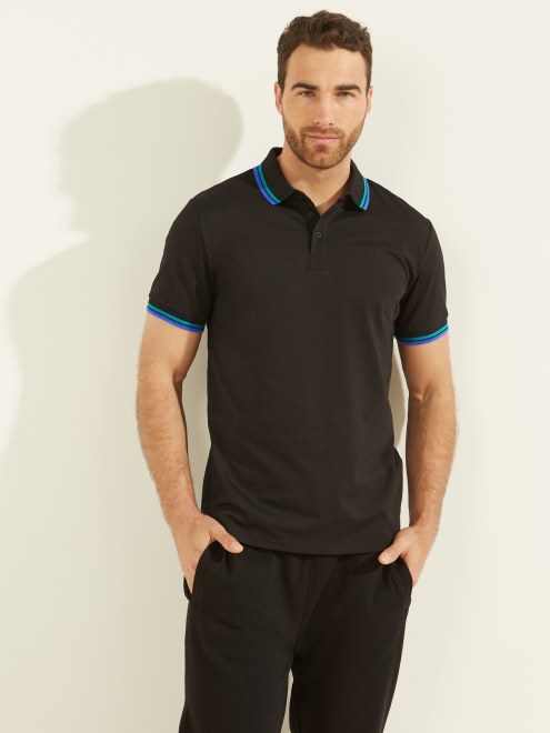 Sport Pique Polo Jet Black Guess