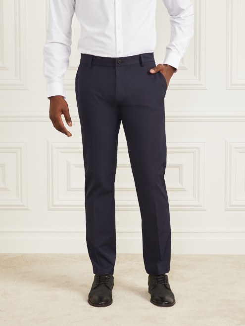 Pantalon Chino De Actuacion Marcello Elegante Azul Guess