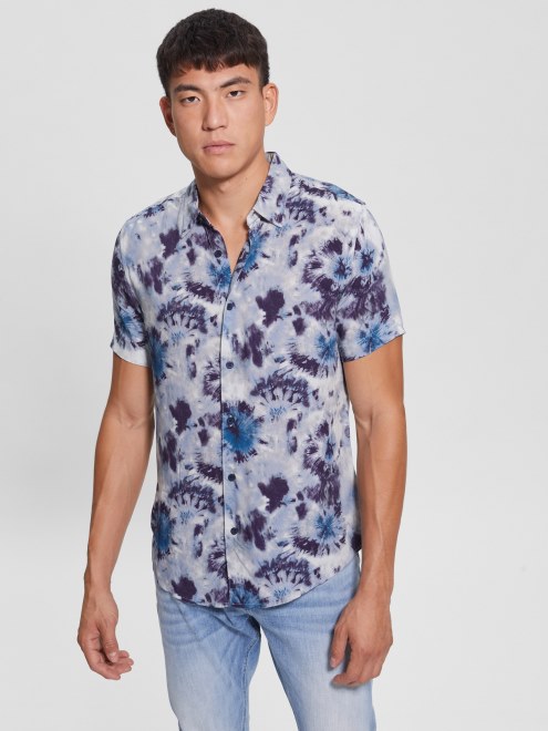 Camisa Guess Tie Dye Burst Eco Rayón Tie-dye Birst