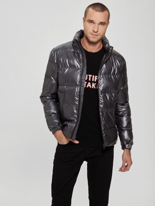 Chaqueta Acolchada Metalizada Conjetura Magnetica