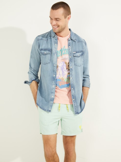 Camisa Western Vaquera Slim Fit Adivinar Bluestar