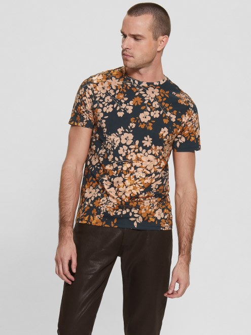 Camiseta Con El Logo De Guess Eco Bloom Smart Blue Multi