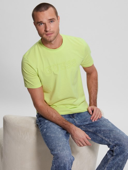 Precaución Amarillo Eco Alphy Tee Adivinar