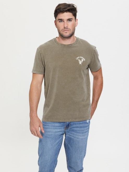 Camiseta Guess Multi Eco Live Young Con Cáscara De Nuez