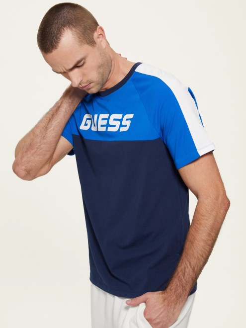 Camiseta Con El Logo De Manfred Eco Manfred Azul Seda