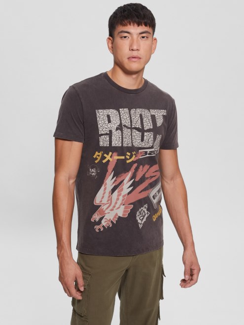Camiseta Riot Tour Adivinar Negro Azabache Multi