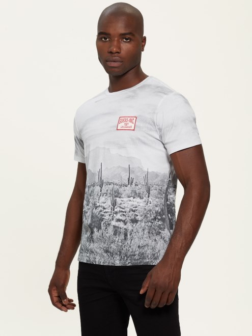 Camiseta Con Foto Del Desierto Multieco En Blanco Puro Conjetura