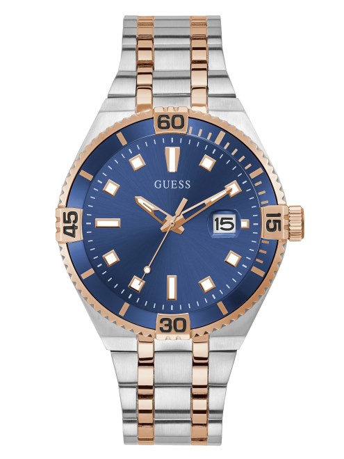 Reloj Analógico Multitono Y Azul Guess Multi