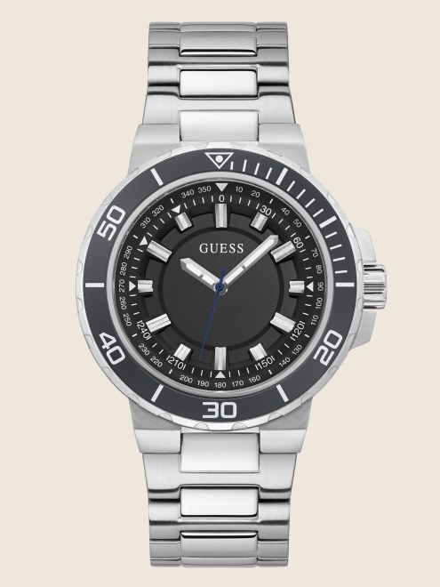 Reloj Analógico Guess Multicolor Plateado