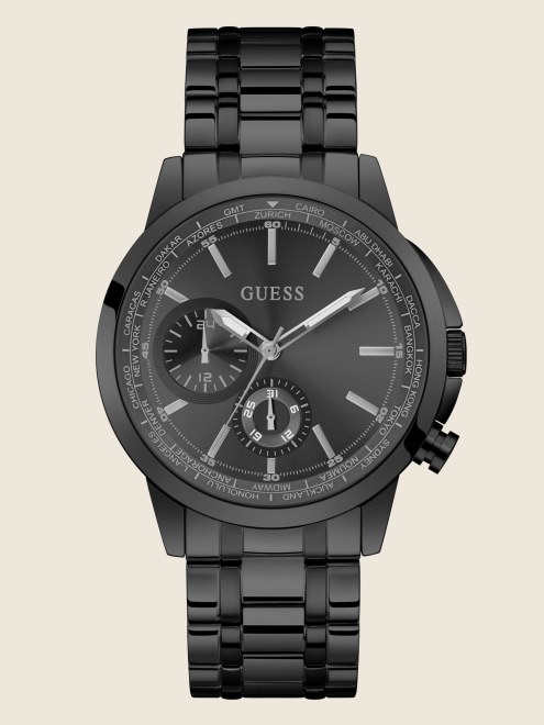 Reloj Multifunción Negro Guess