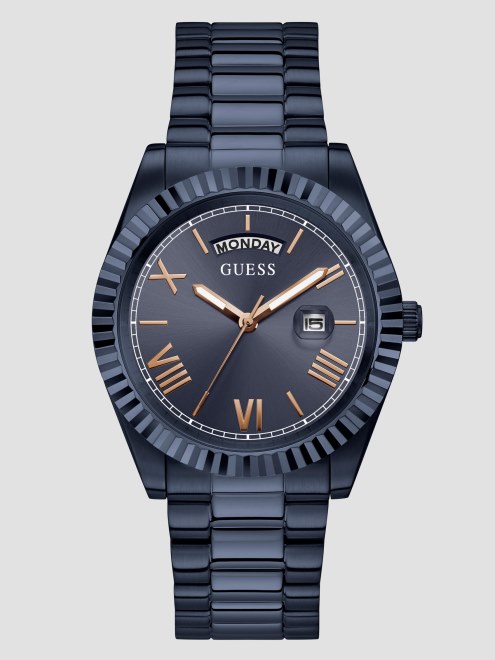 Reloj Analógico Guess Azul Marino Verde Trópicos Multi