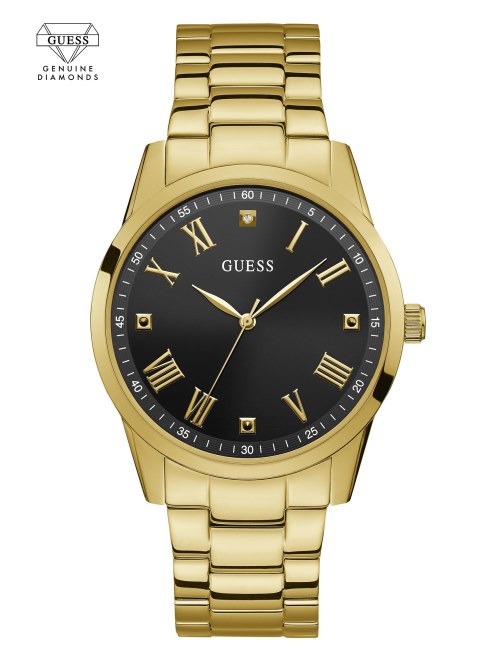 Reloj Analógico Con Diamantes En Tono Dorado Guess Gold