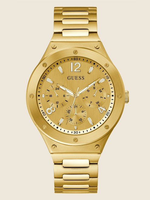 Reloj Multifunción Guess Multi Tono Dorado