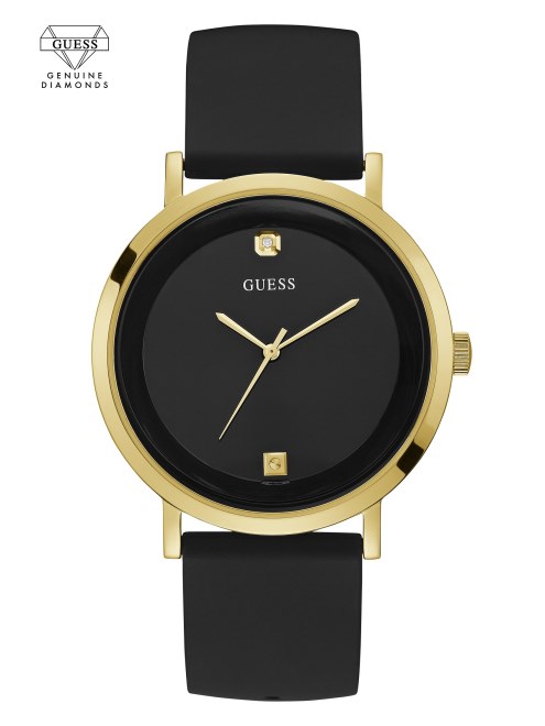 Reloj Analogico Guess Negro Y Dorado Negro Tendencia
