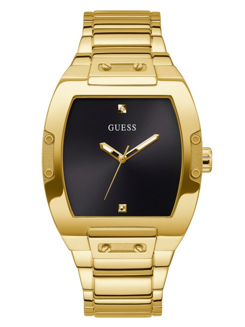 Guess Reloj Analógico Con Barril En Tono Dorado Multi