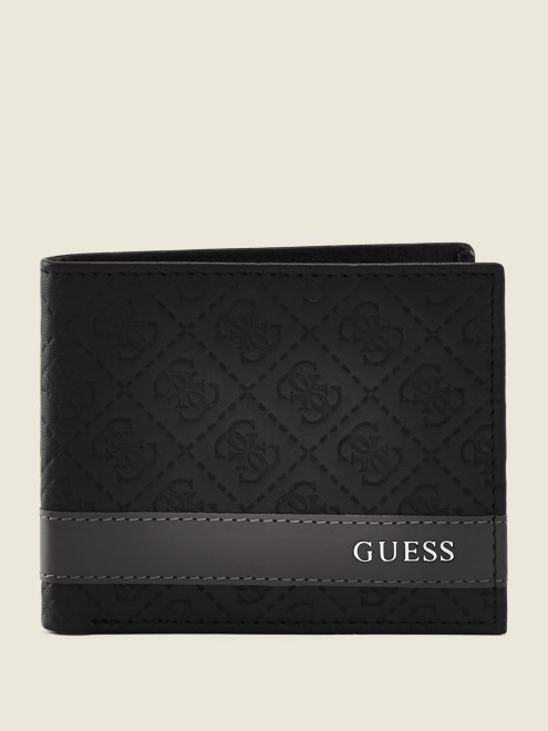 Billetera Doble Guess Mesa Negro/gris