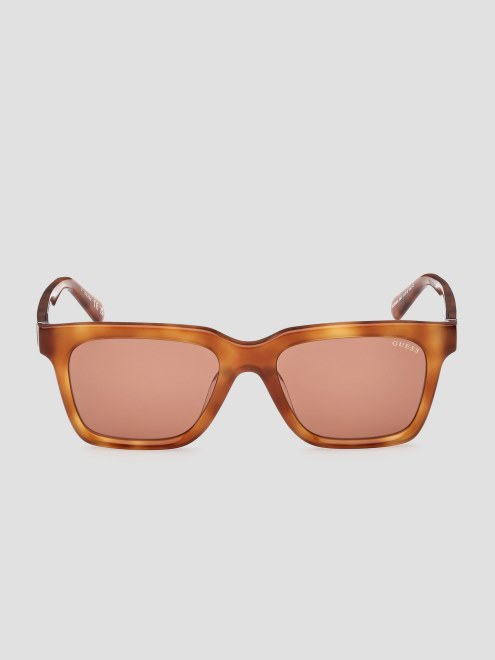 Gafas De Sol Cuadradas De Plastico Marron Adivinar
