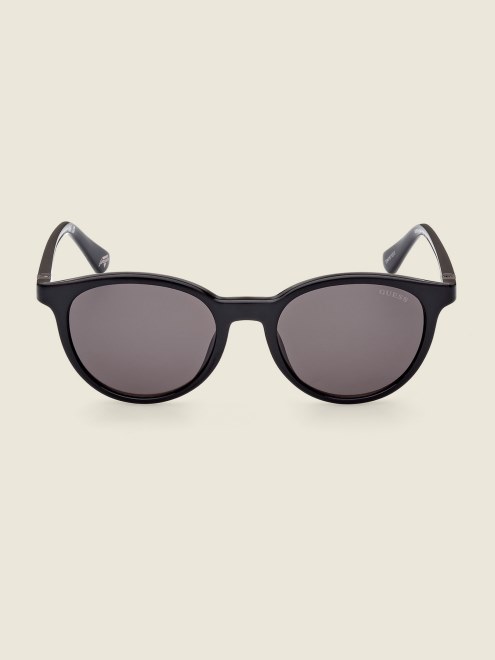 Gafas De Sol Redondas De Plastico Negras Guess