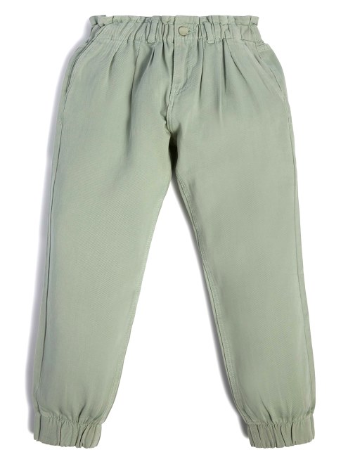Pantalones De Sarga Paperbag (7-14) Guess Light Matcha