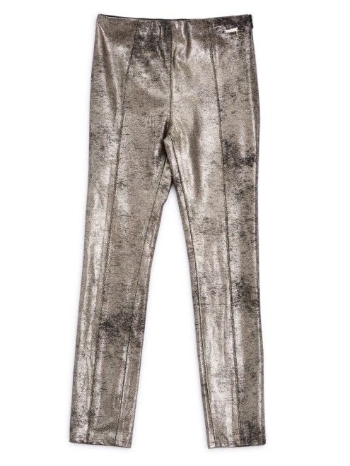 Oro Laminado Sobre Polainas De Gamuza Sintética Recubierta De Negro (7-16) Adivinar