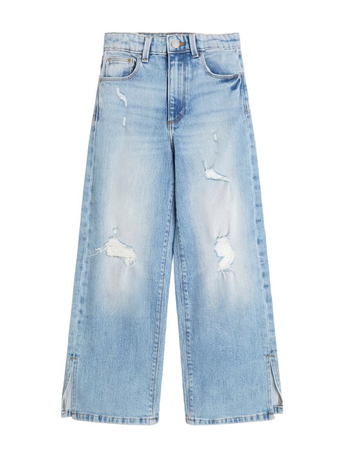 Jeans De Pernera Recta Con Lavado De Azucar Claro De Los Años 90 (7-14) Adivinar