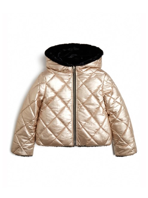 Chaqueta Acolchada Reversible (7-16) Gold Guess