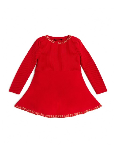 Vestido Midi Acampanado Baya Brillante De Guess (2-7)