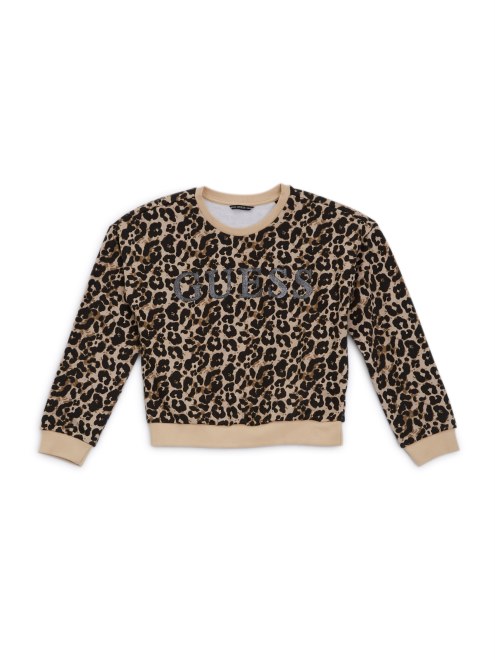 Sudadera Con Logo Estampado Y Purpurina Guess (7-16) P899