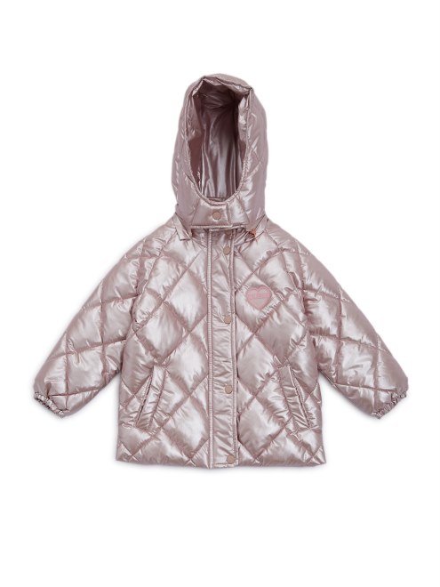 Guess Chaqueta Acolchada Combo Rosa Metalico (3m-7)