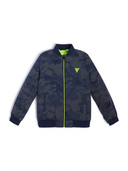 Chaqueta Con Cremallera Y Estampado De Camuflaje Reflectante (4-16) Guess