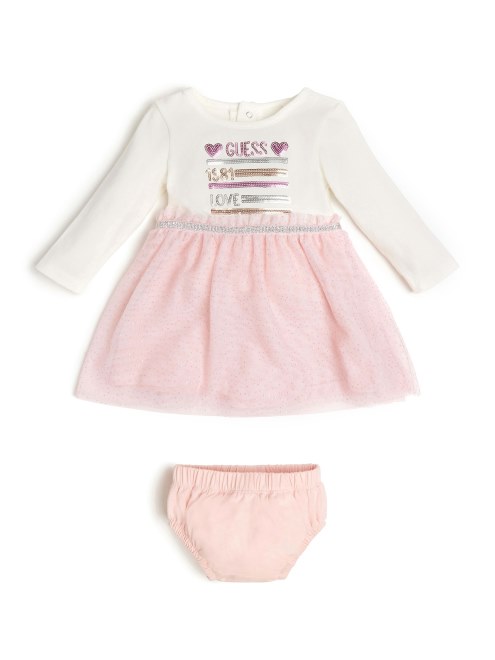 Conjunto Vestido Blanco Sal (0-24m) Adivinar