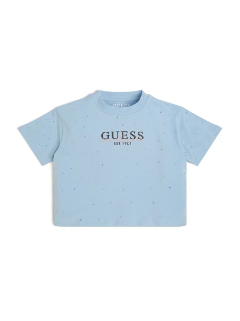 Camiseta Con Diamantes De Imitación De Guess Baby Sky (7-14)