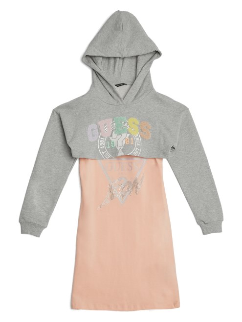 Conjunto De Vestido Y Sudadera Con Logo (7-14) Piedra Clara Heather Guess