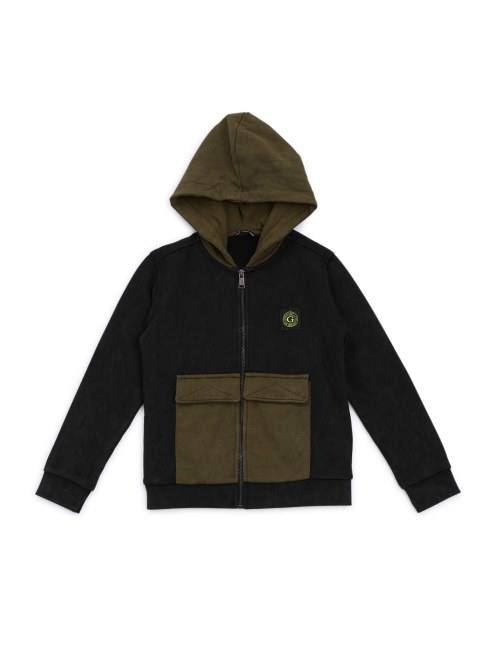 Sudadera Con Cremallera Guess Jet Negro Activo (7-16)