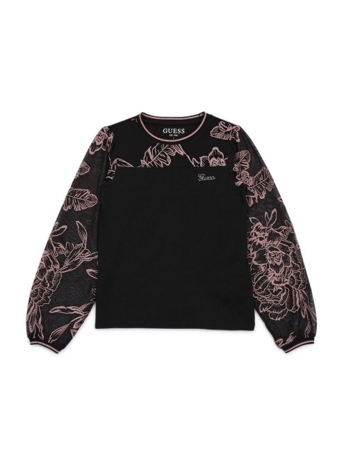 Top Gasa Adivinar Negro Azabache (7-14)