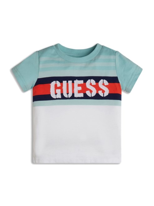 Menta Para Ser Camiseta Con Logo De Rayas Ecológicas Multi Guess (3m-7)