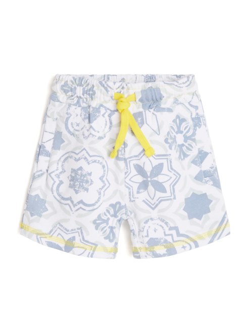 Guess Shorts Activos Estampados Azulejos Azules (2-6)