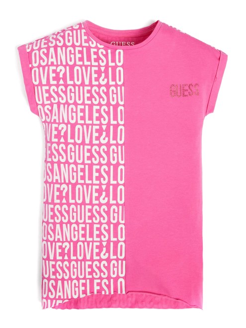 Camiseta Con Logo Batwing (2-6) Rosa Trip Guess
