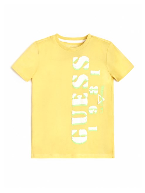 Camiseta Con Logotipo En Contraste De Niebla De Limón (7-16) Conjetura