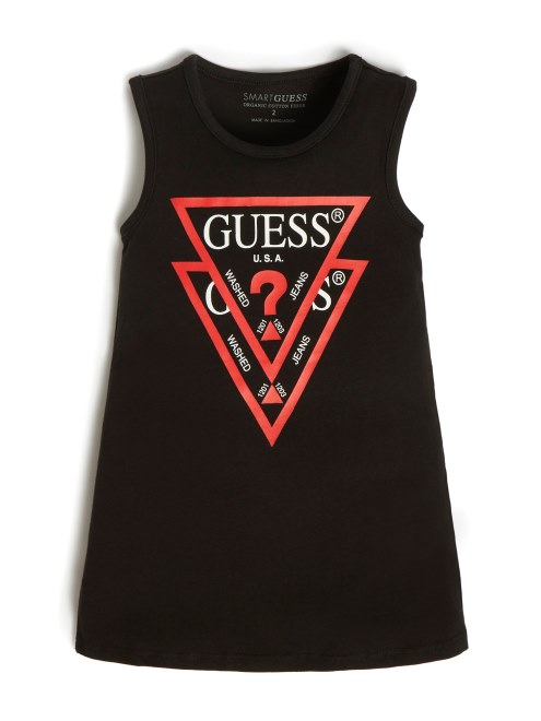 Vestido Con Logo En Capas Guess Eco (2-7) Negro Azabache