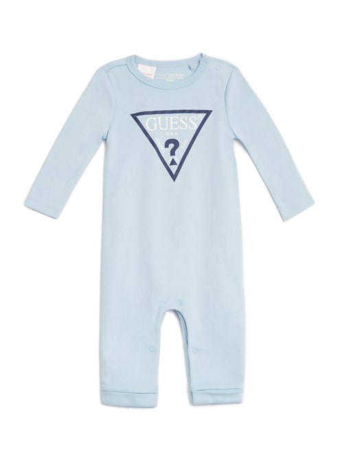 Mameluco Con Logo Ecológico Azul Helado (0-24 M) Adivinar