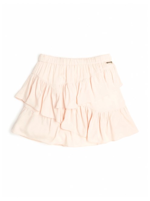 Falda Escalonada Con Volantes (7-14) Adivinar Muñeca Rosa