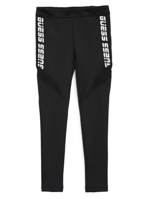 Guess Leggins Cosidos Con Logo (8-14) Negro Azabache