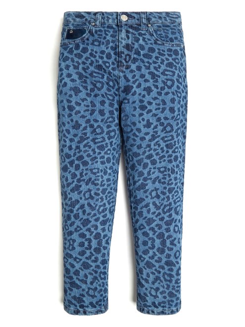 Vaqueros Mom Jeans Guess Leo Jade Minime Leopardo (7-14)