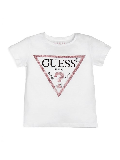 Camiseta Con El Logotipo De Guess Eco Metalizado (2-6) Blanco