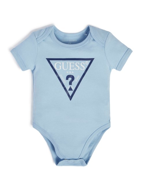 Body Azul Escarchado Con El Logo De Guess (0-24 M)