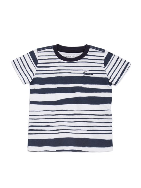 Camiseta De Rayas Smart Blue Abstrac Stripe Guess Eco (2-7)