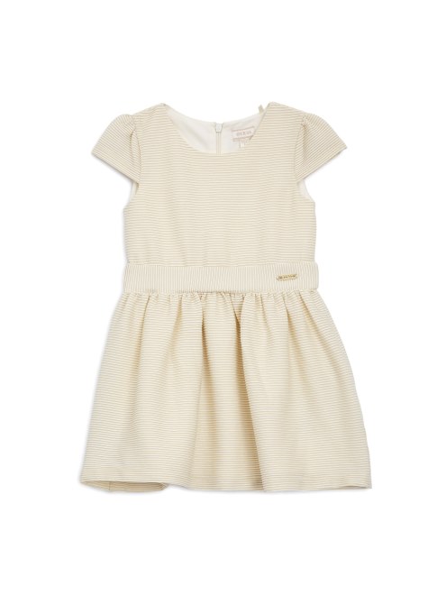 Vestido Guess Brillo (2-7) Crema Blanco Oro Lurex
