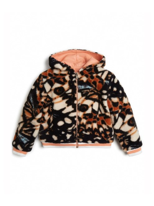 Chaqueta De Vuelo Reversible Guess Estampado Mariposas (7-16)