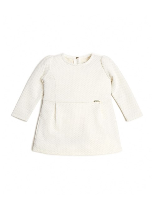 Vestido Guess Jacquard Lurex Blanco Sal (2-7)